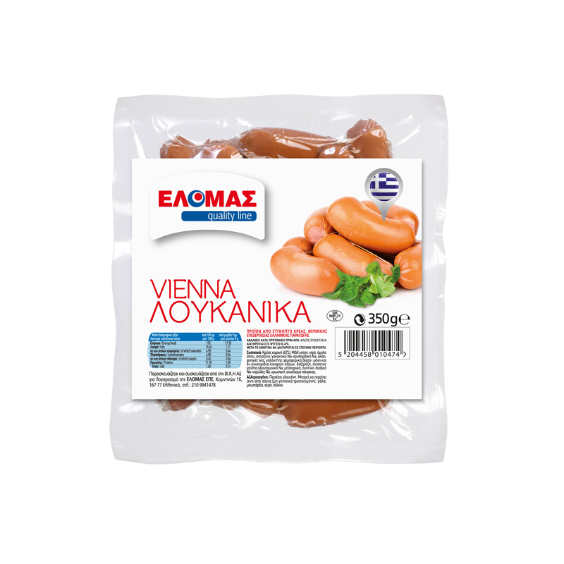 ΕΛΟΜΑΣ Λουκάνικα Vienna 350g